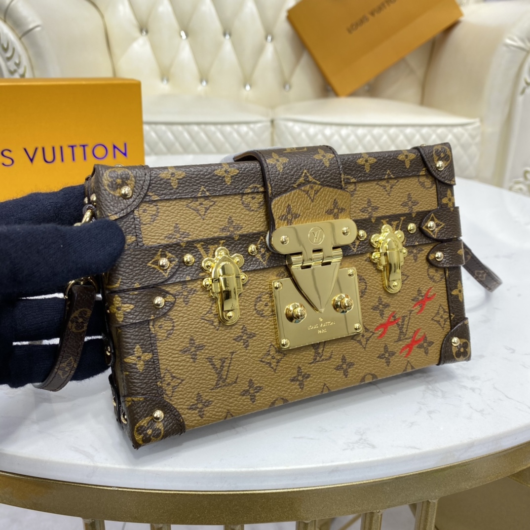 Louis Vuitton PETITE MALLE Handbag Monogram Reverse M45960